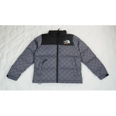 TheNorthFace Splicing White And Grey GUCCI 01