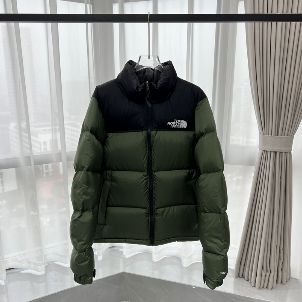 TheNorthFace Splicing White And Mugwort Green
