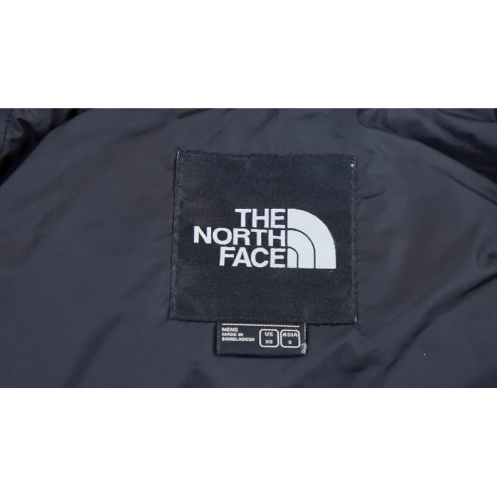 TheNorthFace Splicing White And Red Blackish Green