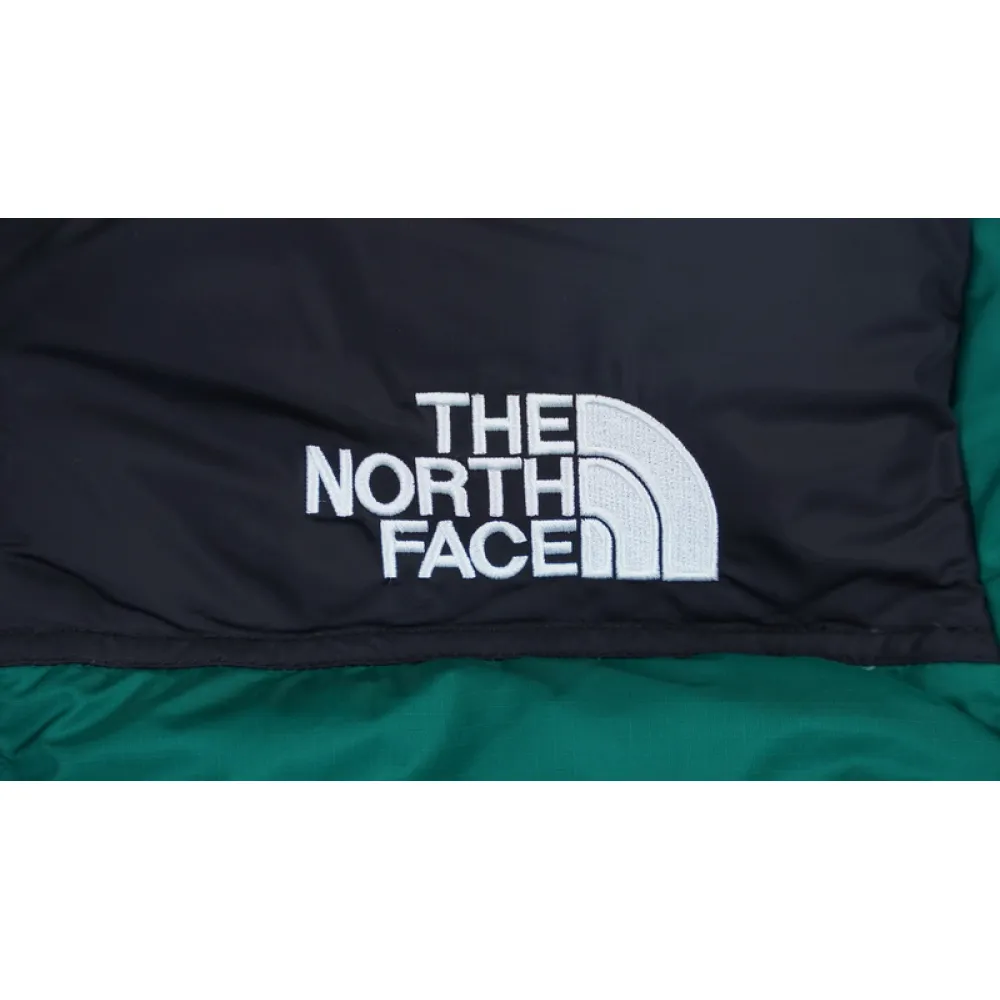 TheNorthFace Splicing White And Red Blackish Green