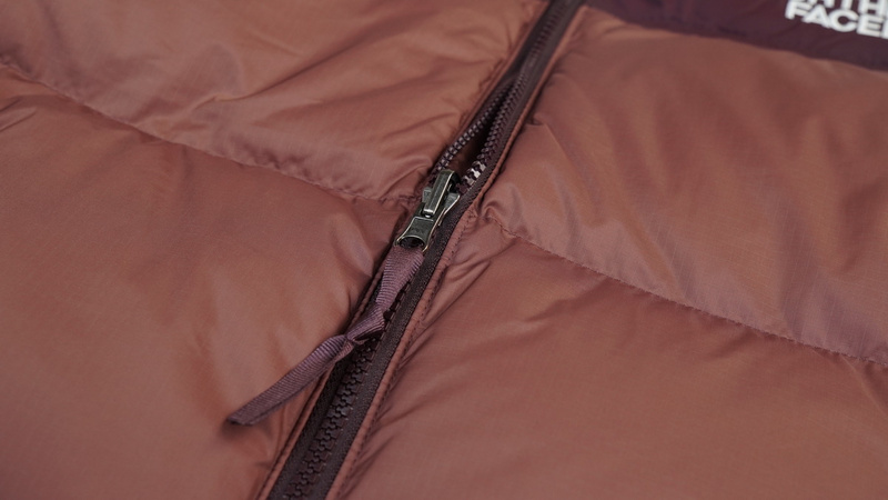 TheNorthFace Splicing White And Red Brown