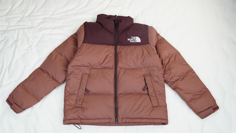 TheNorthFace Splicing White And Red Brown
