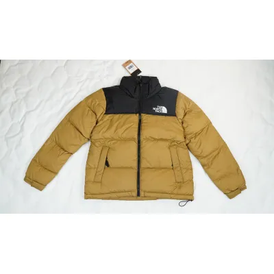 TheNorthFace Splicing White And Red Yellowish Brown 01