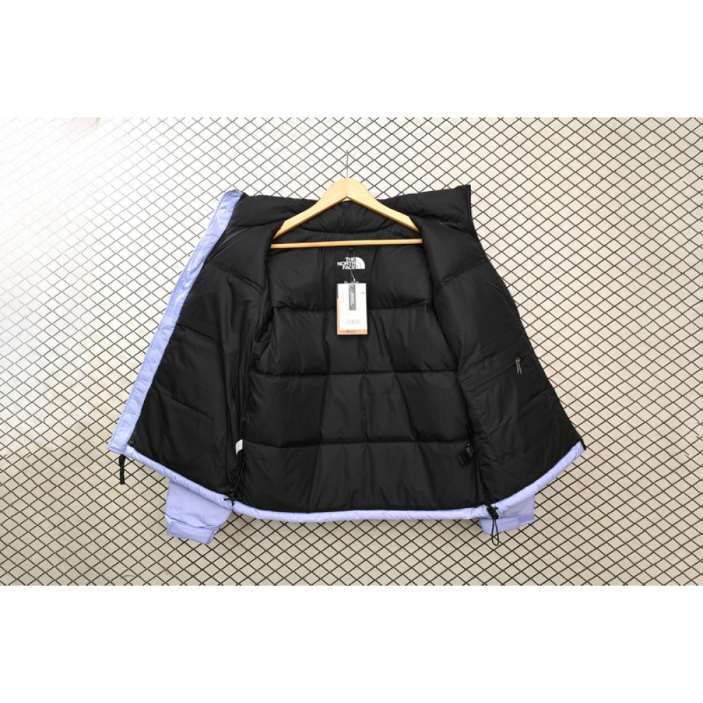 TheNorthFace Splicing White And Taro Purple