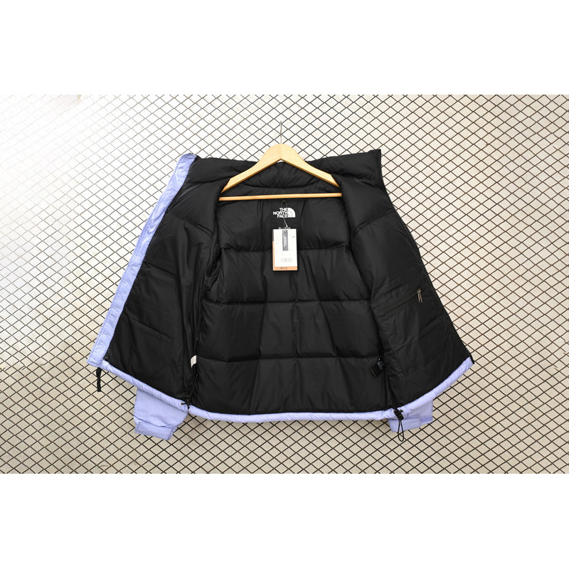 TheNorthFace Splicing White And Taro Purple