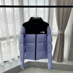 TheNorthFace Splicing White And Taro Purple