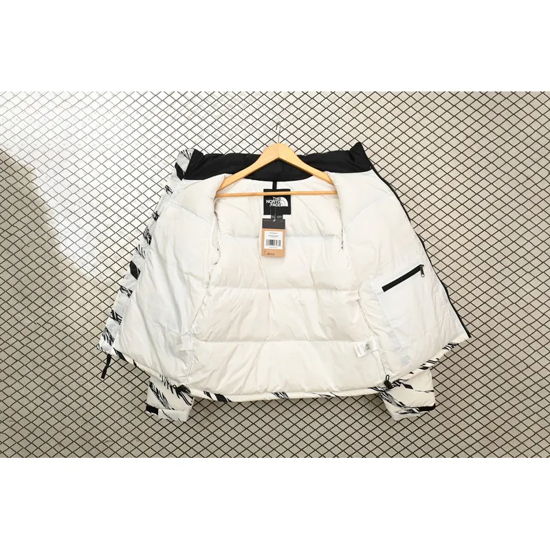 TheNorthFace Splicing White And White Zebra