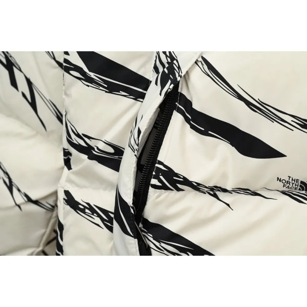 TheNorthFace Splicing White And White Zebra