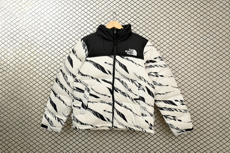 TheNorthFace Splicing White And White Zebra