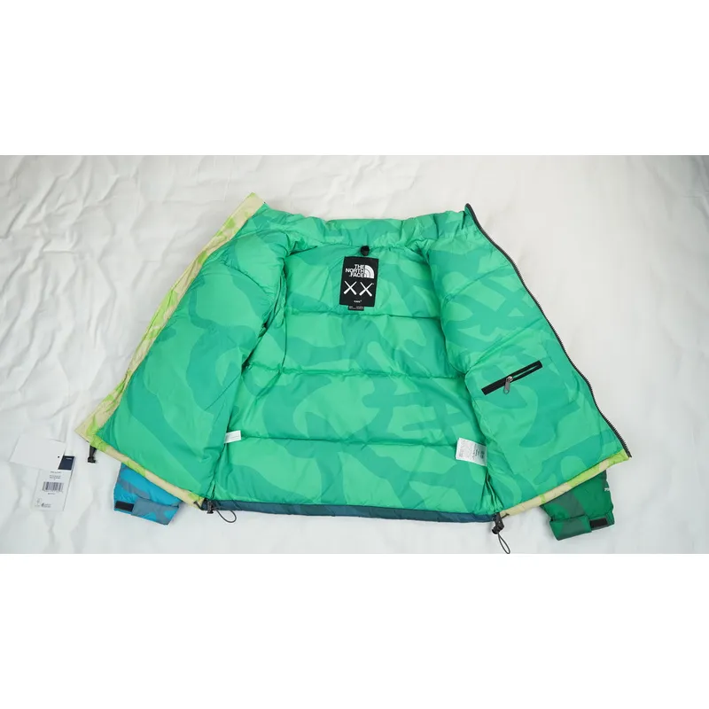 TheNorthFace Splicing White And XX Green