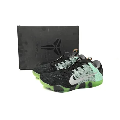 Nike Kobe 11 Low Easter Black and Green 02