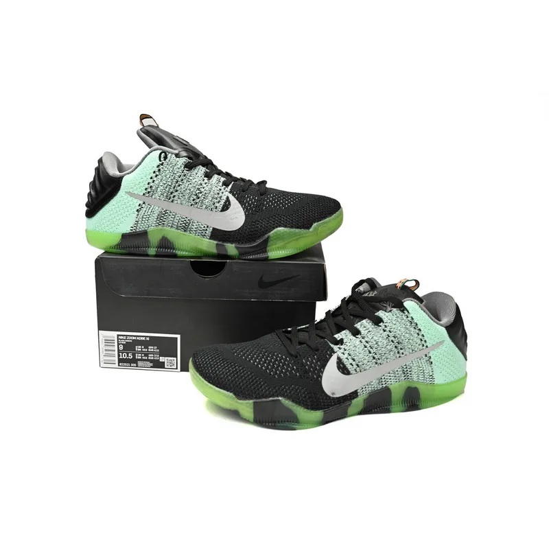Nike Kobe 11 Low Easter Black and Green