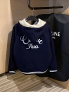 CELINE-Hooded baseball uniform