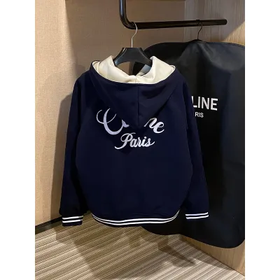 CELINE-Hooded baseball uniform 01