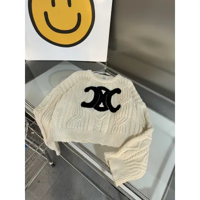 CELINE-Sweater simple logo 01