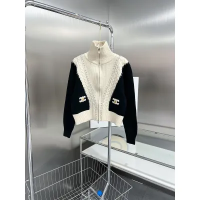 CELINE-Zipper sweater jacket 01