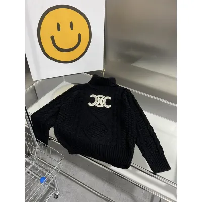 CELINE- Turtleneck knitted pullover sweater 02
