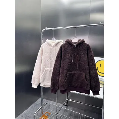 CELINE-Lamb wool hooded sweatshirt 02