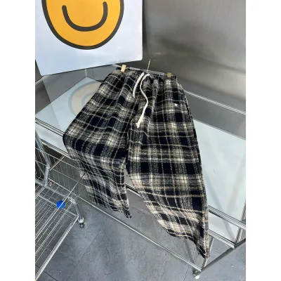 CELINE-Woolen plaid casual pants 02