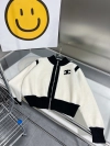 CELINE-Zipper contrast cardigan