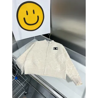 CELINE-Zipper sweater coat 02