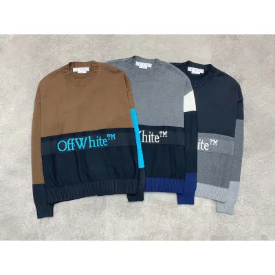 OFF WHITE-Colorblock sweater 02