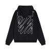 OFF WHITE-Hooded sweater with zebra