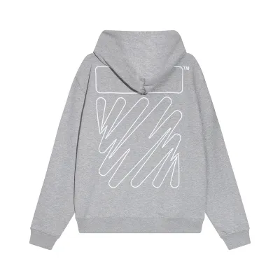 OFF WHITE-Hooded sweater with zebra 02