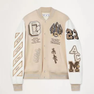OFF WHITE-Baseball Jacket S009 01