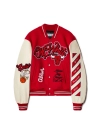 OFF WHITE-Baseball Jacket S012