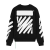 OFF WHITE-Hoodie with zebra stripes