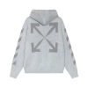 OFF WHITE-Hooded sweater with zebra arrow