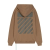 OFF WHITE-Hooded sweater with zebra striped