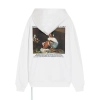 OFF WHITE-Hooded sweater with Caravaggio classic oil painting
