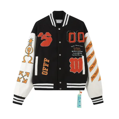 OFF WHITE-Baseball Jacket S005 01