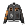OFF WHITE-Baseball Jacket S001