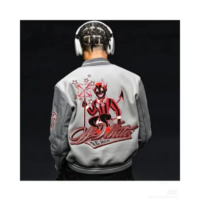 OFF WHITE-Baseball Jacket S016 02