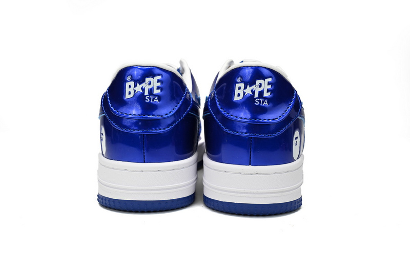 BP A Bathing Ape Bape Sta Low Blue and White Mirror Finish