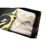 BP A Bathing Ape Bape Sta Low Brown White Mirror Surface