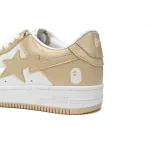 BP A Bathing Ape Bape Sta Low Brown White Mirror Surface