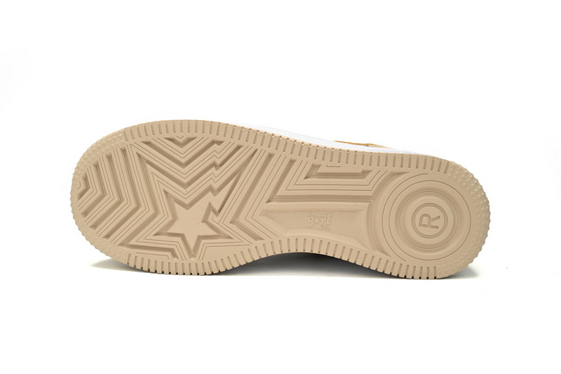 BP A Bathing Ape Bape Sta Low Brown White Mirror Surface