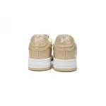 BP A Bathing Ape Bape Sta Low Brown White Mirror Surface