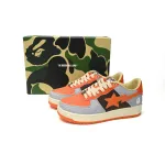 BP A Bathing Ape Bape Sta Low Grey orange Red