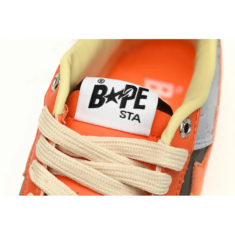 BP A Bathing Ape Bape Sta Low Grey orange Red