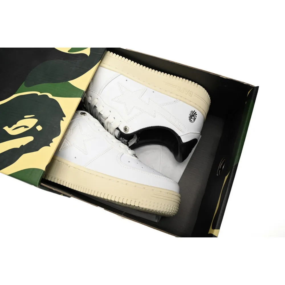 BP A Bathing Ape Bape Sta Low White And Black Rice