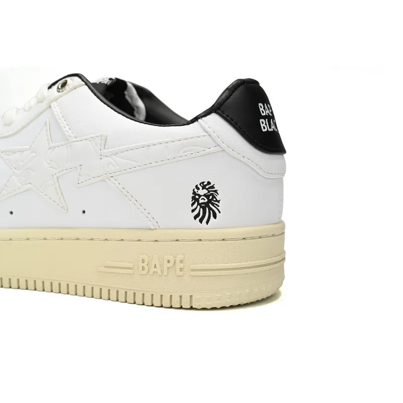 BP A Bathing Ape Bape Sta Low White And Black Rice