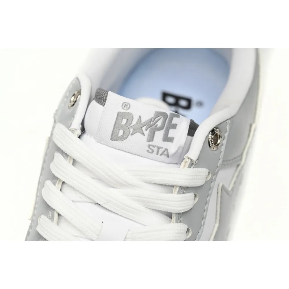 BP A Bathing Ape Bape Sta Low White Grey Rao Noodles