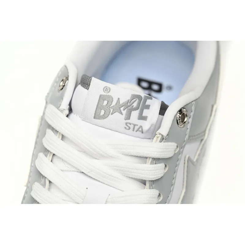 BP A Bathing Ape Bape Sta Low White Grey Rao Noodles