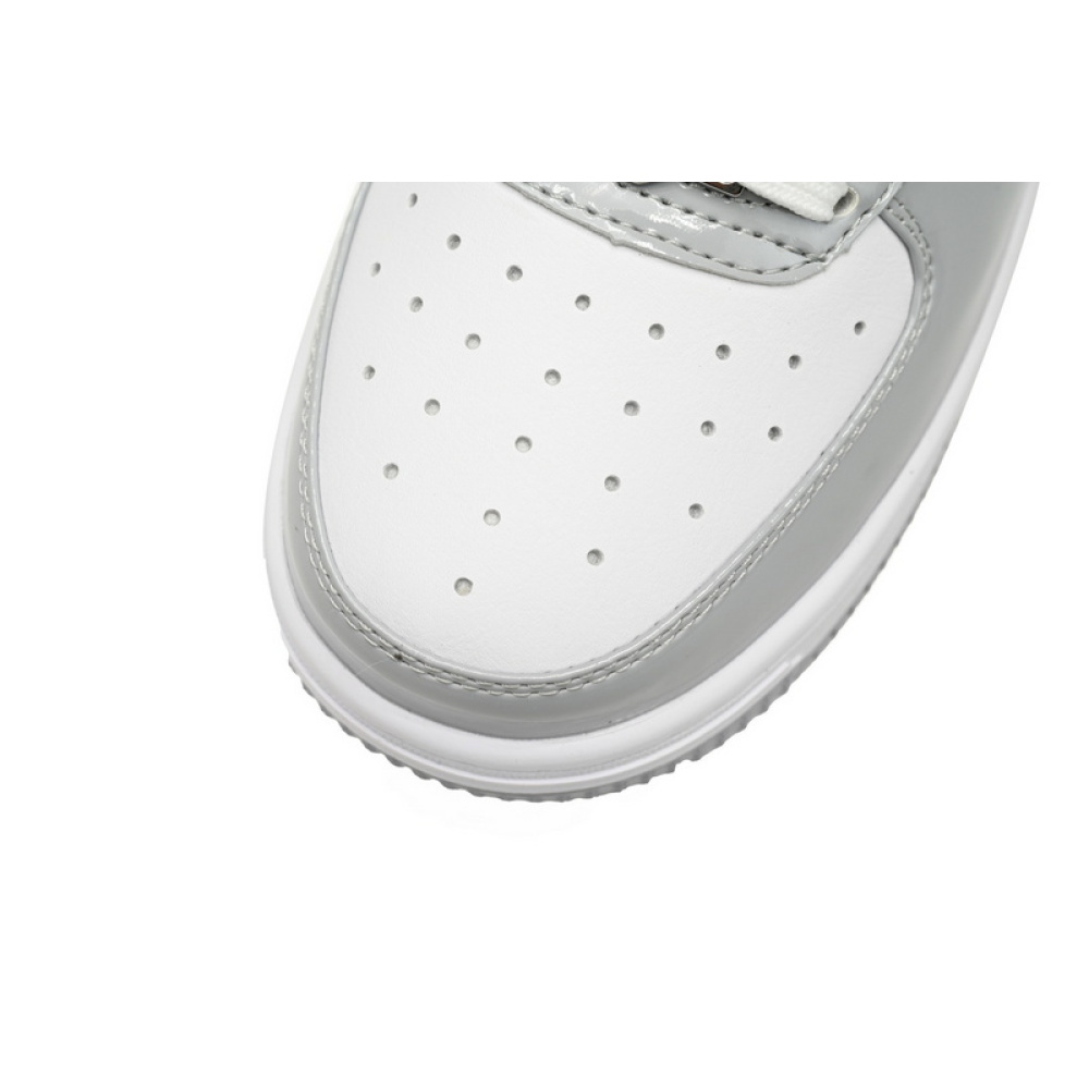 BP A Bathing Ape Bape Sta Low White Grey Rao Noodles
