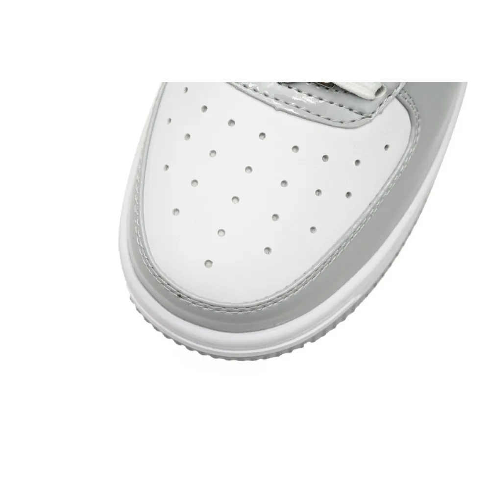 BP A Bathing Ape Bape Sta Low White Grey Rao Noodles